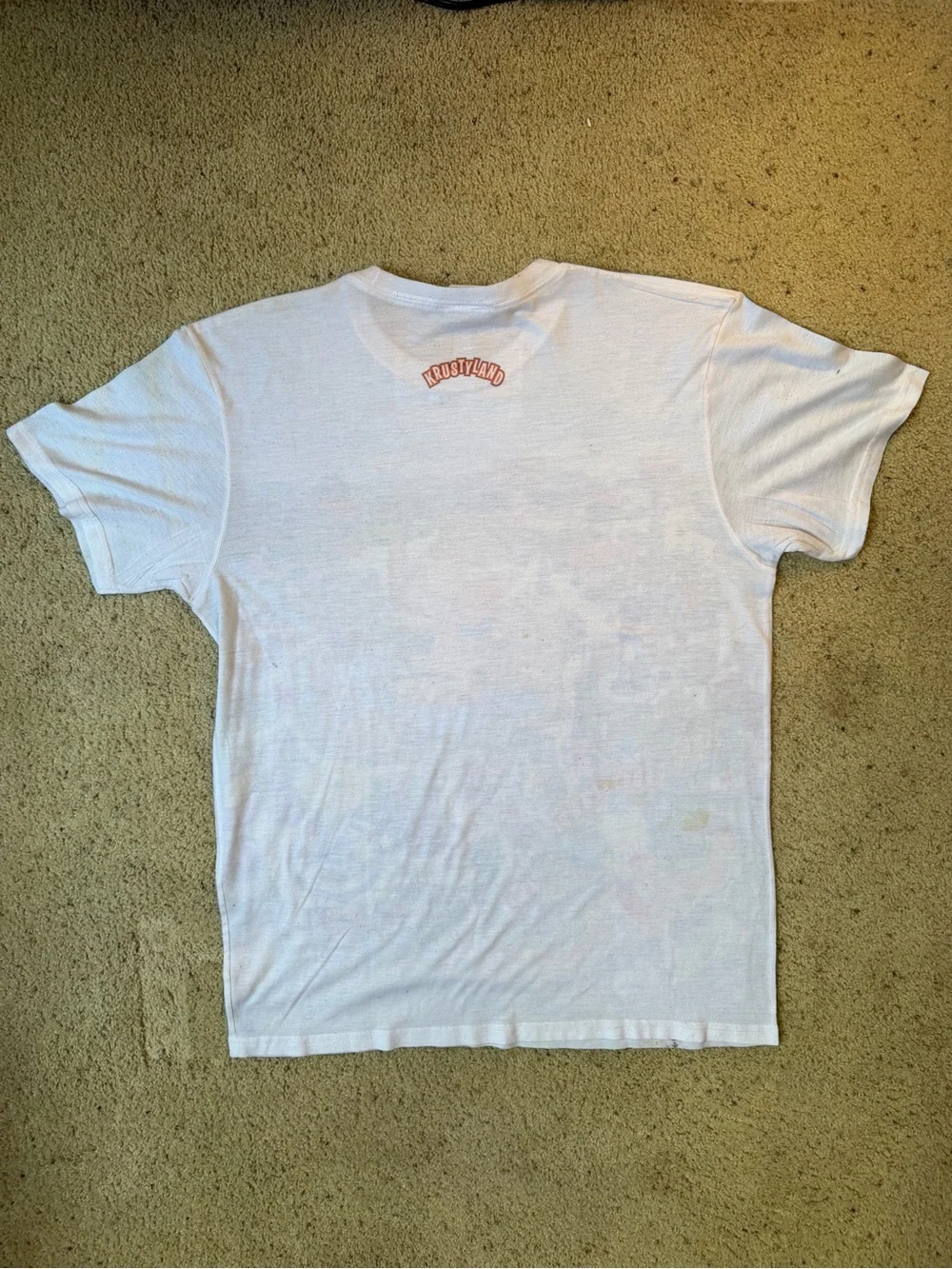 Universal Studios The Simpsons Krustyland Map Graphic Tee Size L White - Picture 6 of 6